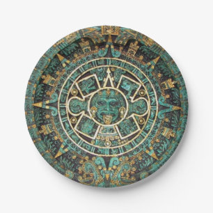 Prato De Papel Chapas de Papel, Aztec