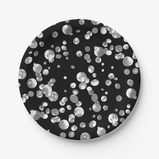 Prato De Papel Chapas de papel confetti Douradas (Frente)