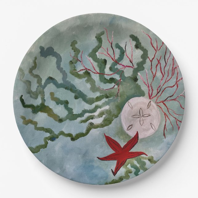 Prato De Papel Chapas de papel costeiro (Frente)