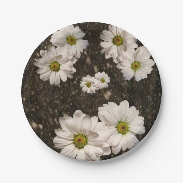 Prato De Papel Chapas de papel Daisy (Frente)
