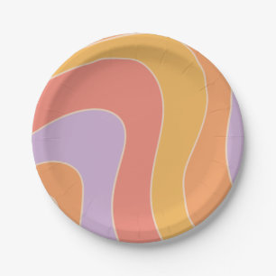 Prato De Papel Chapas de papel de Groovy Party
