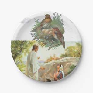 Prato De Papel Chapas de papel de Jesus Cristo