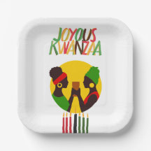 Chapas de papel e bolinhos do Kwanzaa