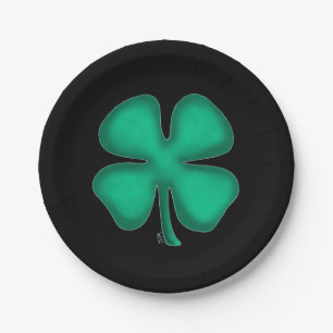 Prato De Papel Chapas de papel em irlandês preto