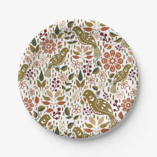 Prato De Papel Chapas de Papel Folk Folk Fall Party