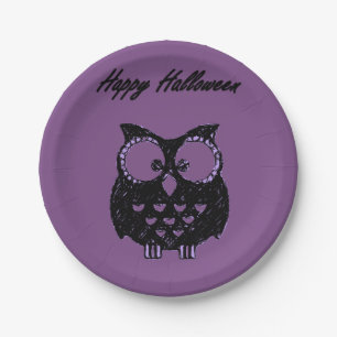 Prato De Papel Chapas de papel no Halloween