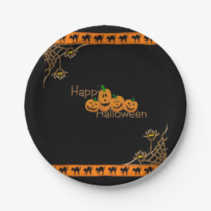 Prato De Papel Chapas de papel no Halloween