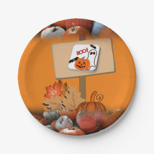 Prato De Papel Chapas de papel no Halloween