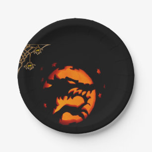 Prato De Papel Chapas de papel no Halloween
