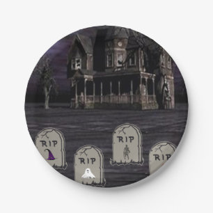 Prato De Papel Chapas de papel no Halloween