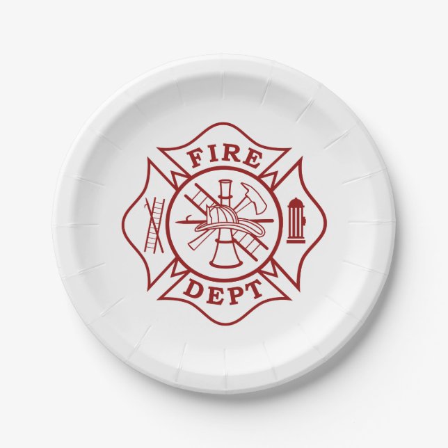 Prato De Papel Chapas de papel para bombeiros/bombeiros (Frente)