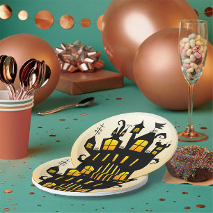 Prato De Papel Chapas De Papel Para Casa E Lua