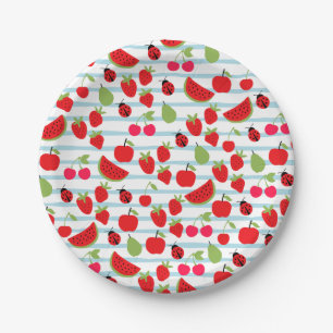 Prato De Papel Chapas de papel para Fruta de Verão