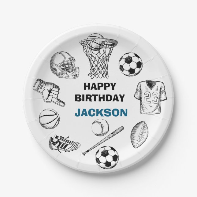 Prato De Papel Chapas de papel para partidos desportivos (Frente)