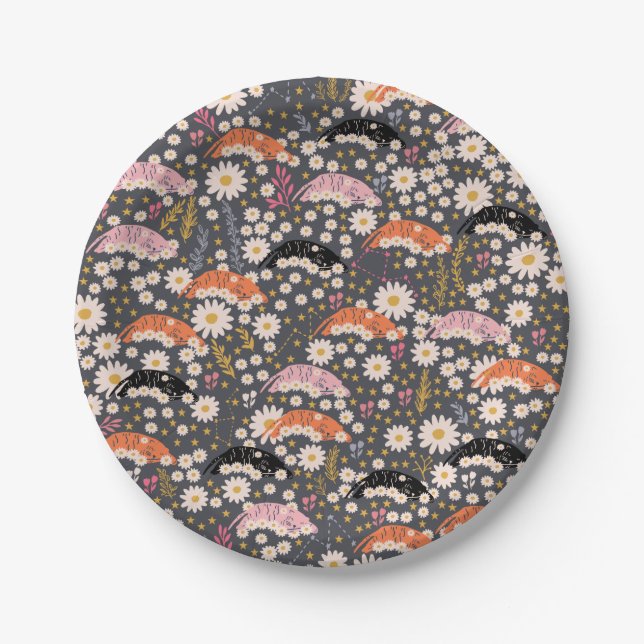 Prato De Papel Chapas de papel para Tigres (Frente)