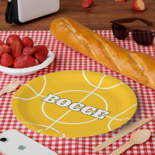 Prato De Papel Chapas de papel personalizadas do jogo Bocci Ball