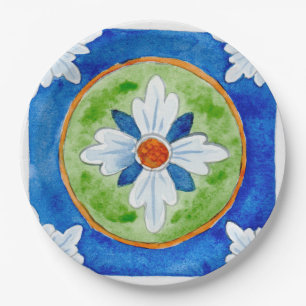 Prato De Papel Chapas de papel SCT_P8-1 design siciliano tradicio