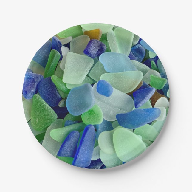 Prato De Papel Chapas de papel Seaglass (Frente)