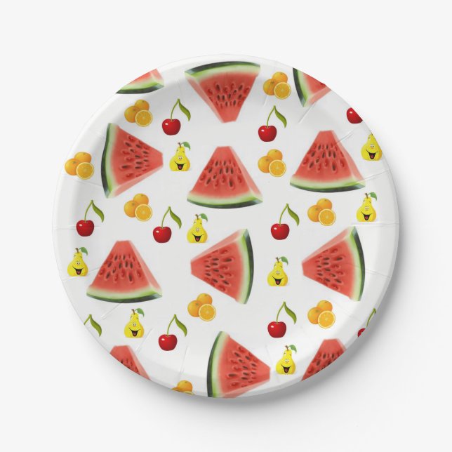 Prato De Papel Chapas de papel Watermon (Frente)