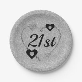 Prato De Papel Chapas especiais bonito 21 ruas