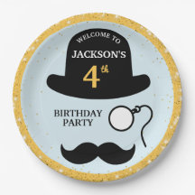 Chapéu Bowler Fofo e Monóculo para Festa de Aniver