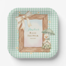 Charm Silly Goose Baby Shower Paper Plate