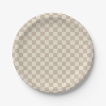 Checkerboard castanho e bege