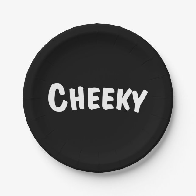 Prato De Papel Cheeky (Frente)