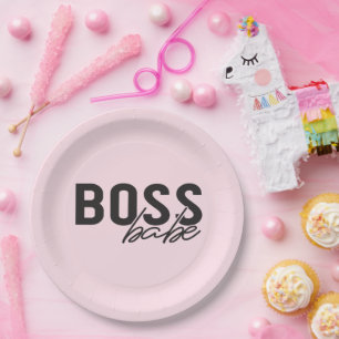 Prato De Papel Chefe Babe