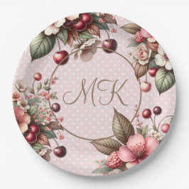 Prato De Papel Cherry Blossom Floral Birday