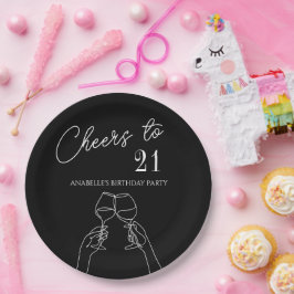 Prato De Papel Chic modernos aplaude aniversário de 21 anos