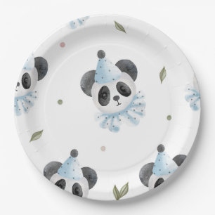 Prato De Papel Chic Panda Bear Placas De Papel Russo