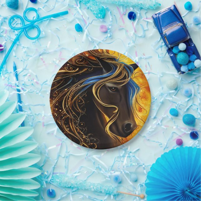 Prato De Papel China descartável - As placas de papel Stallion (Festa)