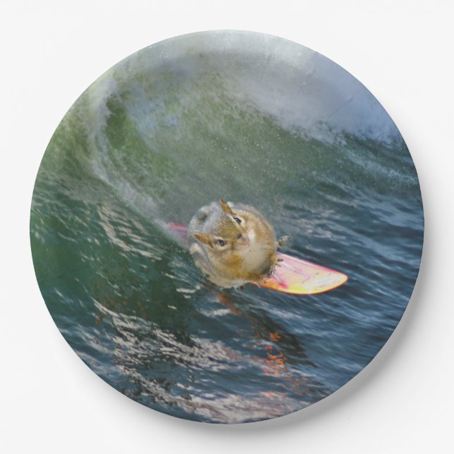 Prato De Papel Chipset de surf em forma de cuta (Frente)