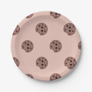 Prato De Papel Choco-chip biscoitos em papel