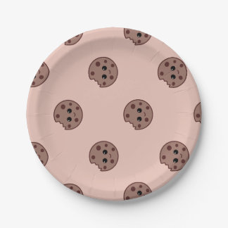 Prato De Papel Choco-chip biscoitos em papel