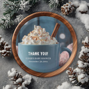 Prato De Papel Chocolate Quente com Chá de fraldas de Creme Ocupa