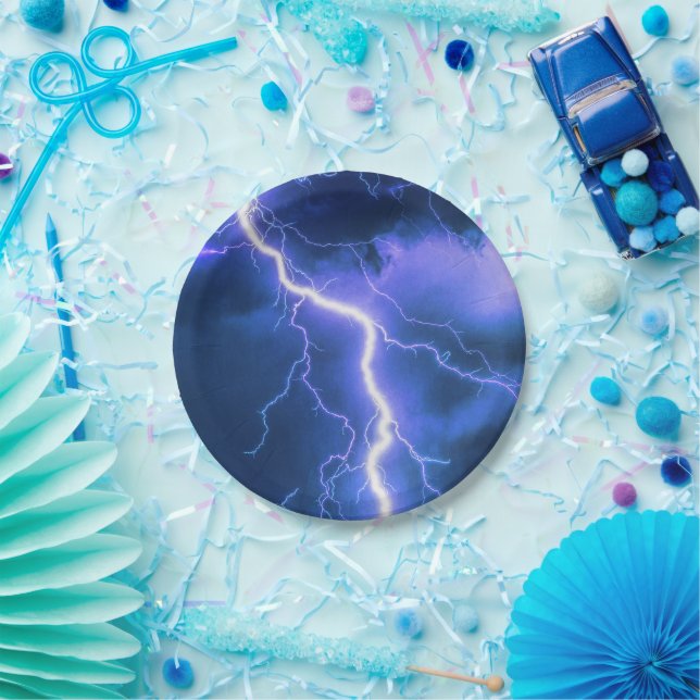 Prato De Papel Choque Relâmpago (Festa)