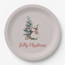 Prato De Papel Christmas Celebration Paper Plate | Joyful Holiday