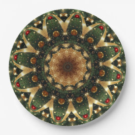 Prato De Papel Christmas Decorative Holiday Paper Plate