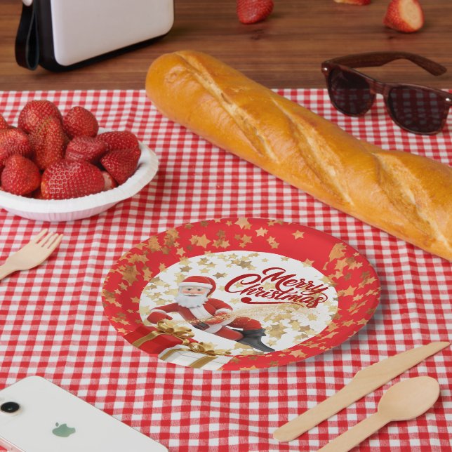 Prato De Papel 🎅Christmas Festive Holiday Decoration Ornament (Piquenique)