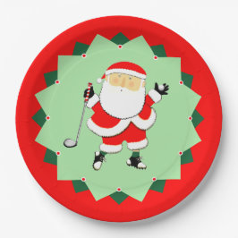 Prato De Papel Christmas Holiday Golf Party