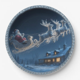 Prato De Papel Christmas Rhinestone Holiday Gift