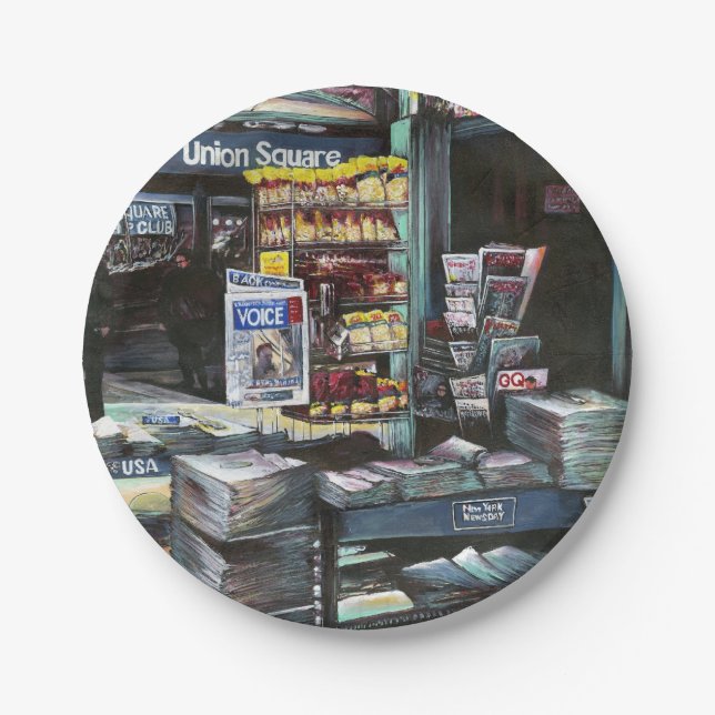 Prato De Papel Chrysocolia Morning, Union Square, NYC (Frente)