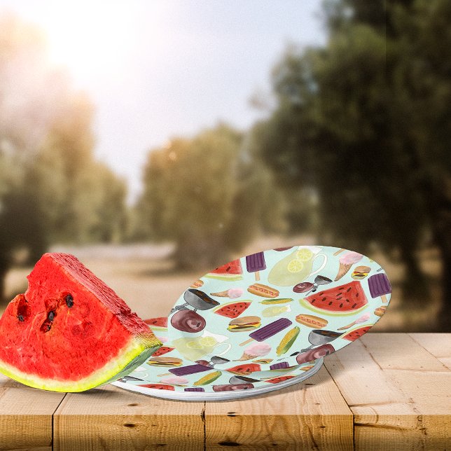 Prato De Papel Churrasco de aquarela (Criador carregado)