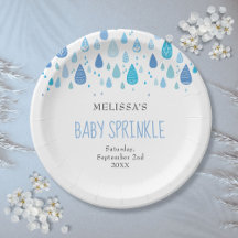 Chuva de Bebê Azul Moderno para Menino Bebê