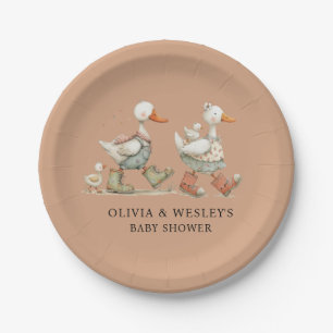 Prato De Papel Chuva de Bebê da Silly Goose 2º Bebê