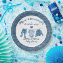 Chuva de Bebê Menino Blue Jean 