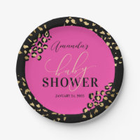 Chuva de Impressão de Leopardo Rosa