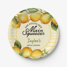 Prato De Papel Chuva de Lembrancinhas de Limão para a Noiva